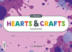 HEARTS & CRAFTS PURPLE NOTEBOOK I 5 PRIMARIA