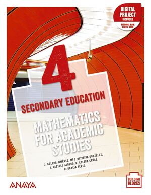 PACK MATHEMATICS FOR ACADEMIC STUDIES 4. STUDENT'S BOOK + DE CERCA